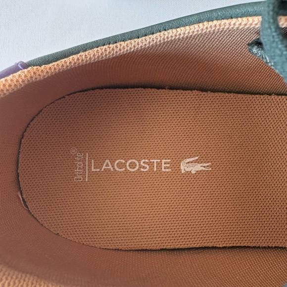 Lacoste Green and White Men's Sneakers - Picture 4 of 7